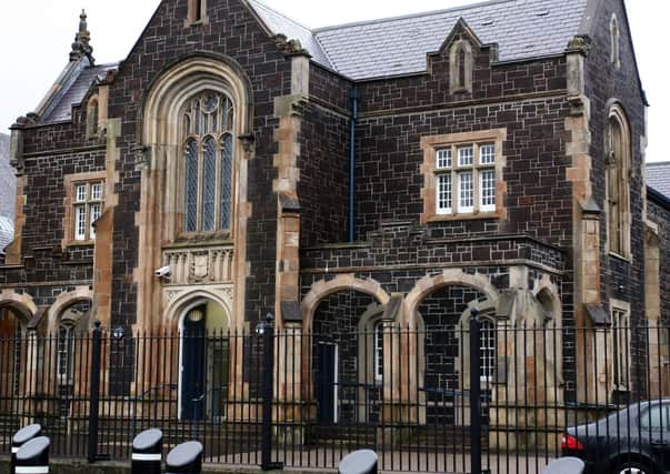 Ballymena Magistrates’ Court, above, was sitting in Belfast