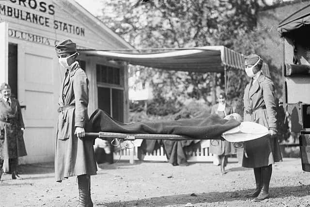 Emergency Flu 'Ambulance' in Washington, 1918