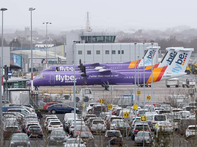 Flybe planes at Belfast City Airport. Photo Laura Davison/Pacemaker Press