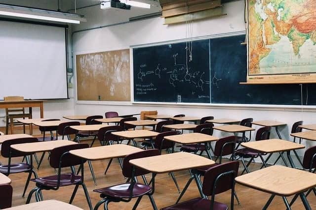 An empty classroom