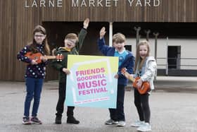 Young stars from The Music Yard in Larne looking forward to sharing the bill with Hothouse Flowers and Eddi Reader at the Friends’ Goodwill Music Festival in May.