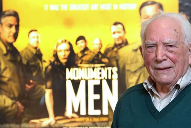 US Army veteran Teddy Dixon got the VIP treatment at Movie House Dublin Road in 2014 when he came in to watch The Monuments Men starring George Clooney and Matt Damon. Picture: John Murphy Aurora PA