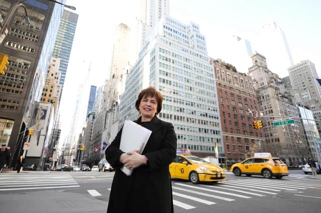 Economy Minister Diane Dodds is pictured in New York at the start of a five day trip to the US which will include meeting business groups, potential investors, tourism stakeholders and US political representatives