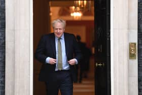 Prime Minister Boris Johnson welcomes the President of Malta, George Vella, to Downing Street in Westminster, London.