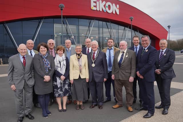 RUAS President Billy Martin, Deputy President Christine Adams and RUAS Chief Executive, Dr. Alan Crowe are pictured with the Chairmen of the RUAS Committees at the Annual Meeting on Friday 6 March 2020.