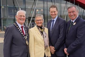 RUAS President Billy Martin, Vice President Christine Adams, Chief Executive, Dr Alan Crowe and Chairman of the Finance Committee, John Martin pictured at the Annual Meeting on Friday 6 March 2020.