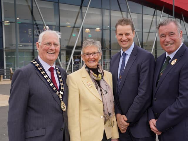 RUAS President Billy Martin, Vice President Christine Adams, Chief Executive, Dr Alan Crowe and Chairman of the Finance Committee, John Martin pictured at the Annual Meeting on Friday 6 March 2020.