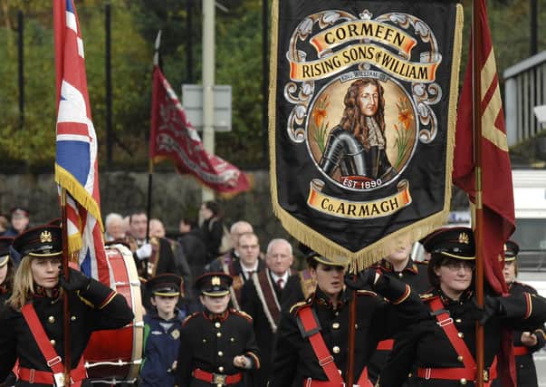 The Cormeen Rising Sons of William, Co Armagh on parade