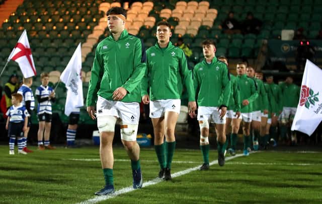 Ireland currently lead the way at the top of the Under-20 Six Nations table. Credit ©INPHO/James Crombie