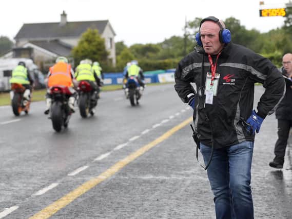 Noel Johnston was Clerk of the Course at the Ulster Grand Prix for 18 years.