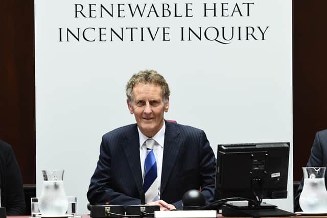 The chairman of the Renewable Heat Incentive Inquiry, the Right Honourable Sir Patrick Coghlin, seen in September 2017, at the outset of the hearings. The inquiry reported today, Friday March 13 2020. 
Pic Colm Lenaghan/Pacemaker