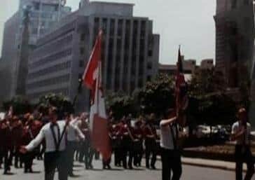 On parade in Toronto in 1989