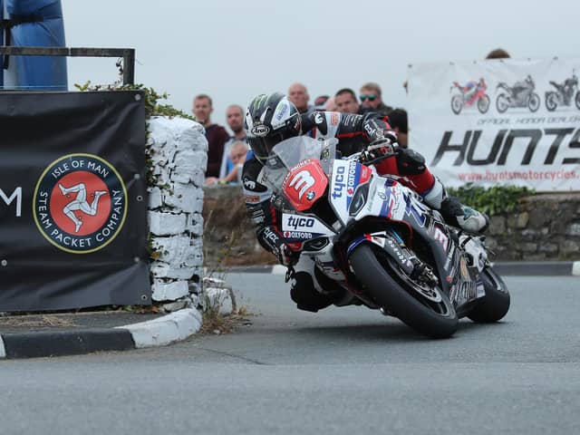 Michael Dunlop in action at last year's Southern 100 on the Isle of Man.