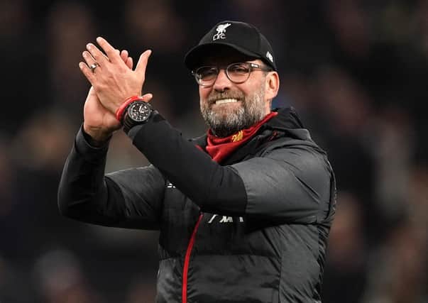 Jurgen Klopp's Liverpool and the other Premier League clubs voted unanimously to resume contact training. Pic by PA.