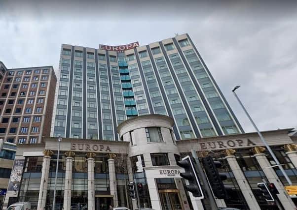 The Europa Hotel in central Belfast – arguably the most recognisable in the Province (which remained open on Friday March 20) - Pic: GoogleMaps