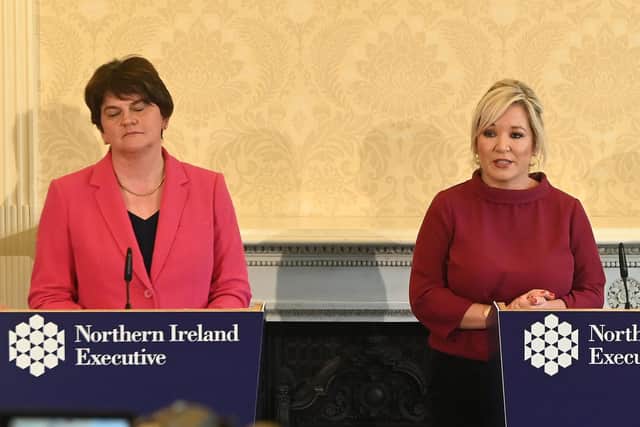 Arlene Foster and Michelle O'Neill