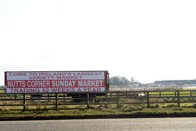 Nutts Corner Sunday Market Crumlin, Antrim, Northern Ireland pictured today Sunday March - 22 - 2020