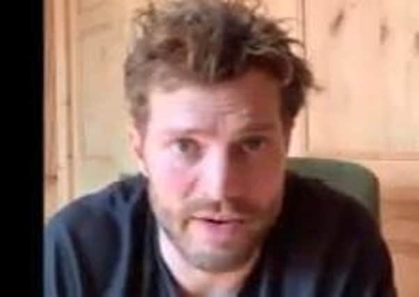 Jamie Dornan in the video from the Health and Social Care Board