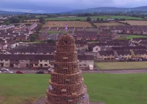 The organisers of Craigyhill bonfire in Larne believe it was the tallest in Northern Ireland last year