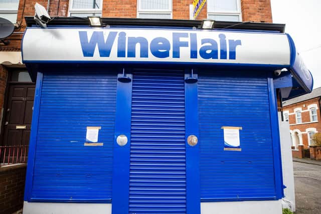Wineflair off-license in Belfast. (Photo: PA Wire)