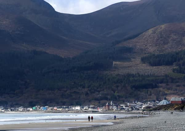 People have been visiting Murlough Beach on Saturday