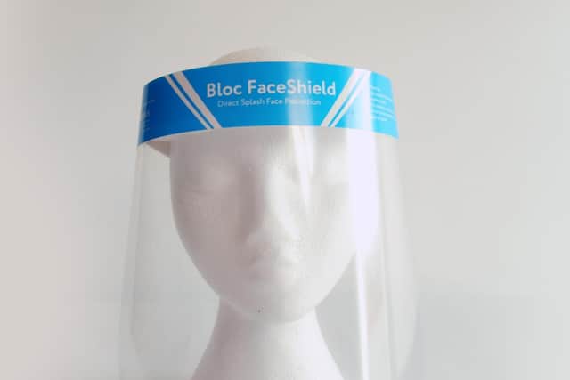 The FaceShield which will be used by frontline workers in the fight against Covid-19.