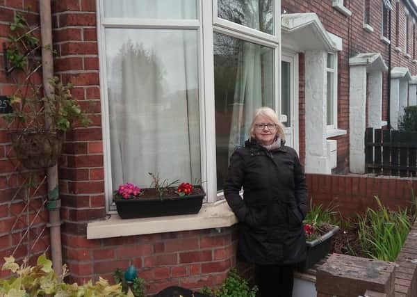 Hazel Campbell at her home in east Belfast where outdoor space is very limited