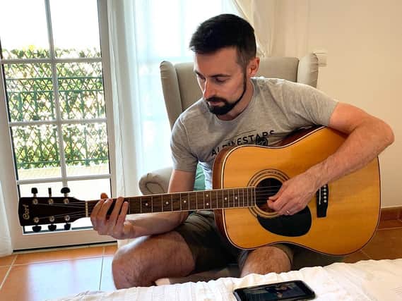 Eugene Laverty has signed up to an online guitar lessons course as he waits for the World Superbike Championship to resume.