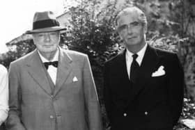 Anthony Eden, right, with Winston Churchill in 1957; Mr Eden quit as PM that year amid grave fears about his health