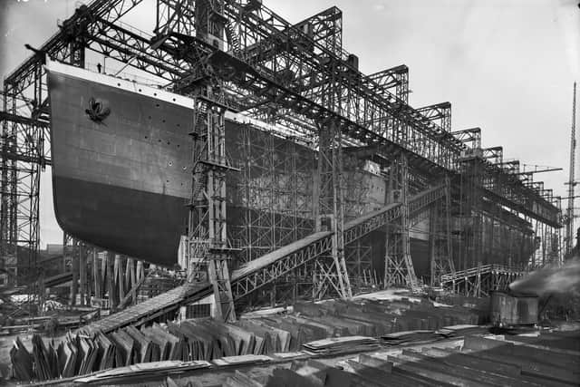 Britannic in Harland & Wolff ready for launching