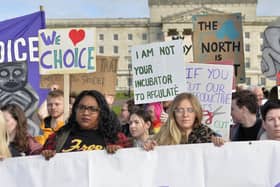 Alliance for Choice protestors pictured at Stormont last year