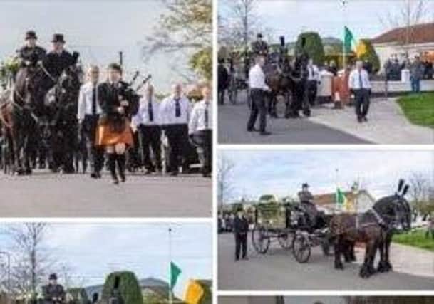 Some of the images from the Francie McNally burial procession