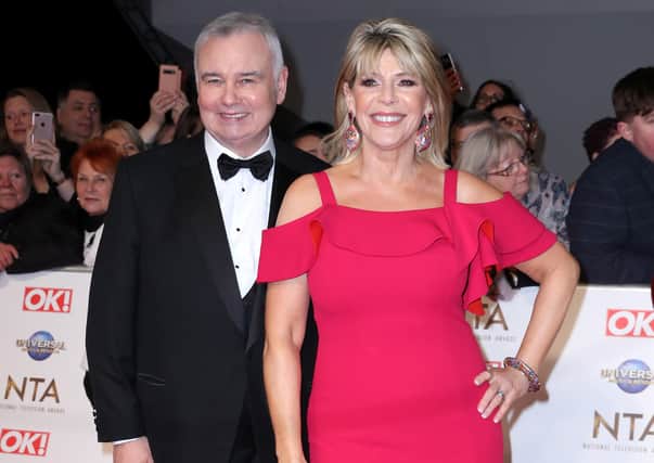Eamonn Holmes and Ruth Langsford, seen earlier this year,  were hosting ‘This Morning’ today