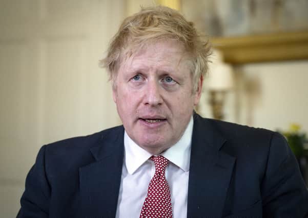 Boris Johnson speaks from Downing Street on Easter Sunday, saying that the NHS saved his life