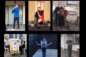 A montage of just some of those adding a little extra to the weekly 'Clap for our Carers' tribute at 8pm on Thursdays