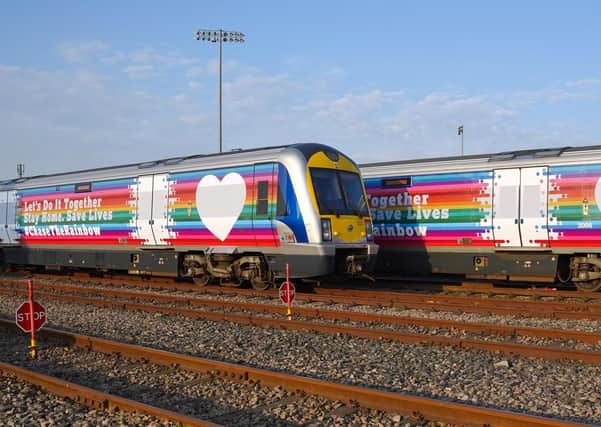 Translink has given two trains very special makeovers in support of the #ChaseTheRainbow movement sweeping the nation.
