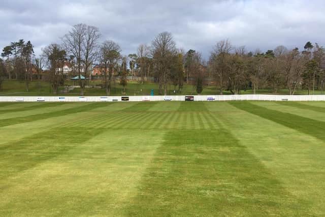 Wallace Park is closed to the public but Lisburn Cricket Club's ground is still allowed to be maintained