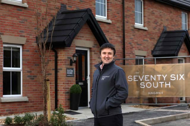 Jim Burke, Director of Sales and Acquisitions, Hagan Homes, outside the Seventy Six South showhome