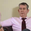 PACEMAKER PRESS BELFAST18/2/2020Edwin Poots, Minister for Agriculture, environment and rural affairs, photographed in his office at Stormont Buildings today. Photo Laura Davison/Pacemaker Press