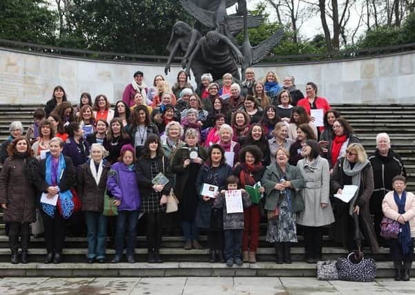 Some of the members of Women Aloud who took part in the recent Women XBorders event at the Irish Writers’ Centre, Dublin