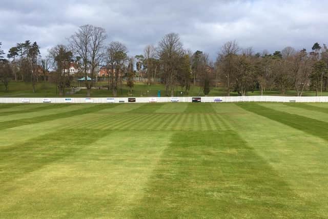 Wallace Park had been closed to the public while Dean Simpson tended to Lisburn Cricket Club's ground