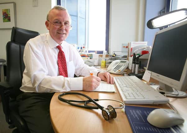 John Kyle pictured in his GP surgery in 2007