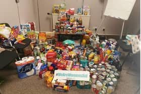 Some of the food and essentials received by Women's Aid ArmaghDown after a recent appeal
