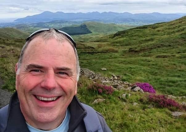 Dr Martin McMullan, a retired Belfast GP with incurable cancer, who is walking part of the Camino pilgrimage in his driveway this week to raise money for the developing world after he recognised the special challenges the coronavirus posed to more deprived communities overseas.