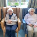 May May (centre) with her friends at Rosemount, Iris McCoo (left) who had also had Covid-19 symptoms, and Phyllis Murphy
