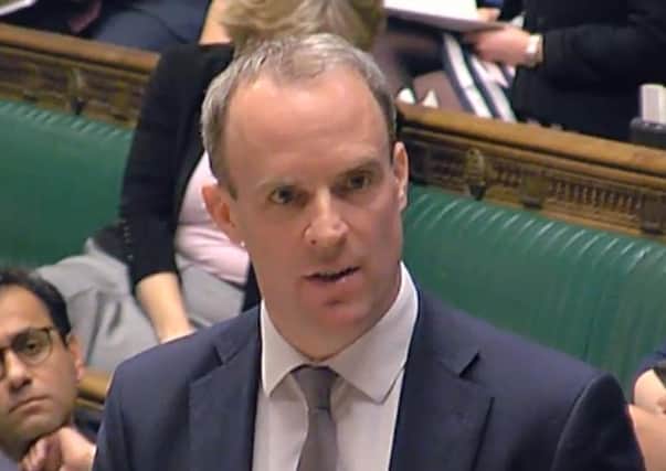Foreign Secretary Dominic Raab said that every help would be given to Northern Ireland. Photo:PA Wire