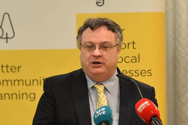 Stephen Farry, seen above in 2019, is Alliance Party deputy leader and MP for North Down
