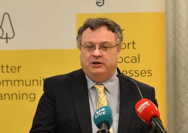 Stephen Farry, seen above in 2019, is Alliance Party deputy leader and MP for North Down