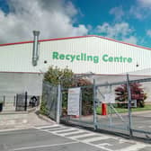 The gates remain closed at the recycling centre in Magherafelt.