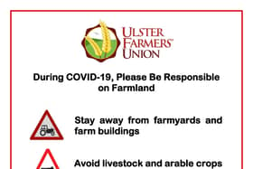 The UFU's public access information poster (image cropped for web publication purposes)